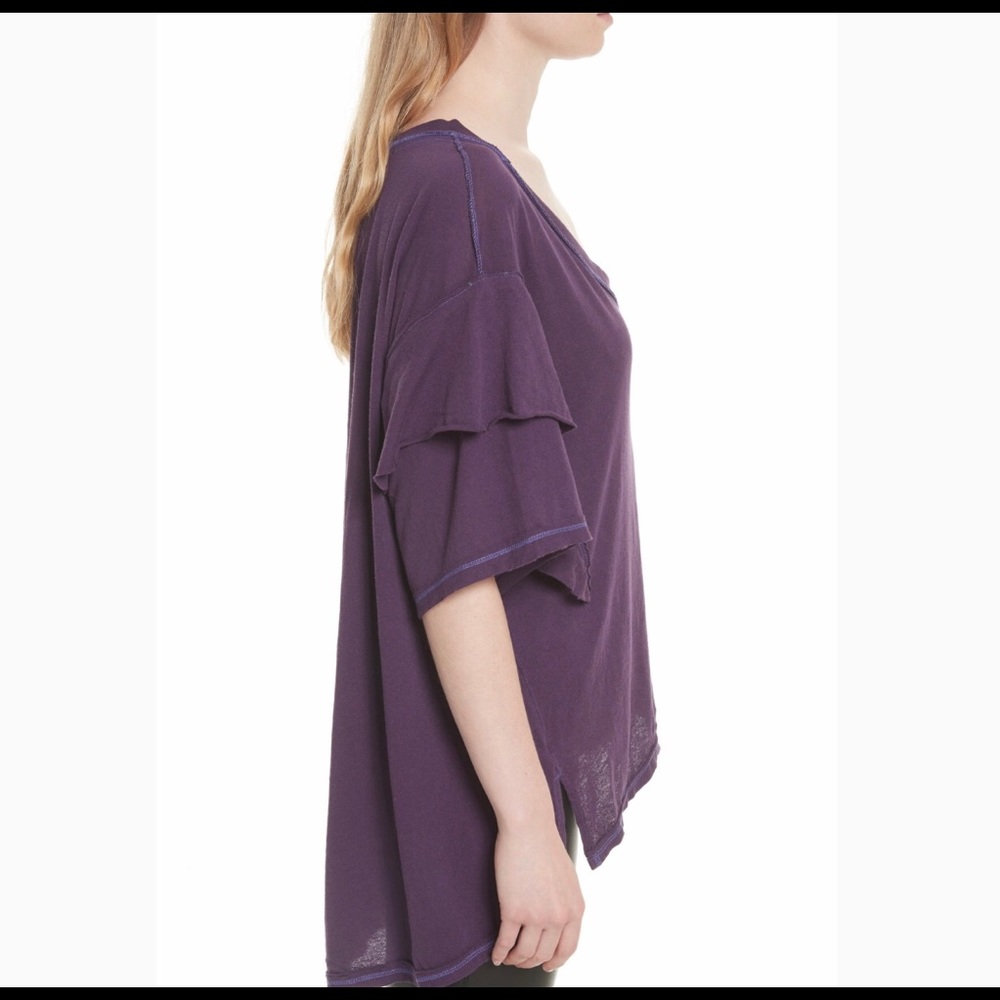 Free People, Abracadabra Tee in purple. - Picture 2 of 7